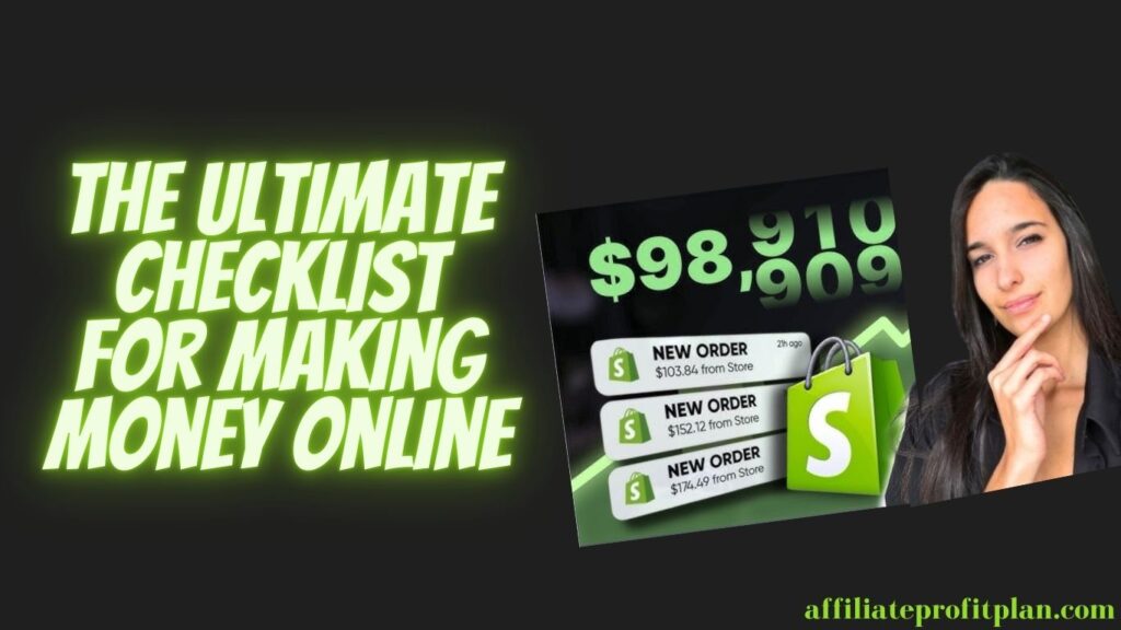 The Ultimate Checklist for Making Money Online