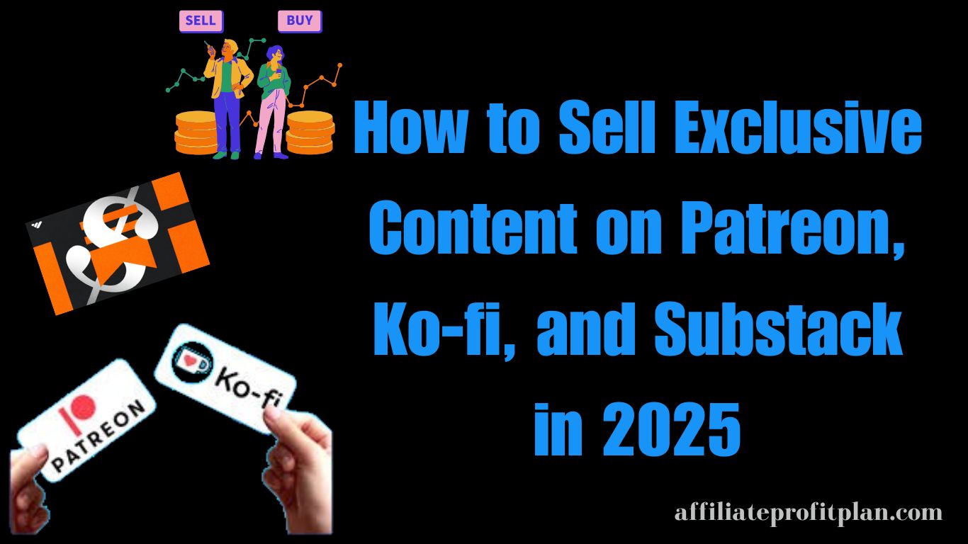 How to Sell Exclusive Content on Patreon, Ko-fi, and Substack in 2025.