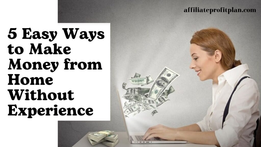5 Easy Ways to Make Money from Home Without Experience.