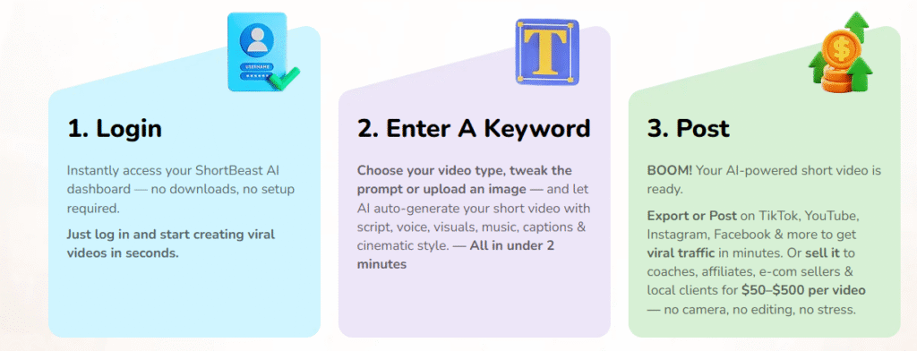 Create Scroll-Stopping Viral Shorts That SELL & Go Viral… in Just 3 Simple Steps!