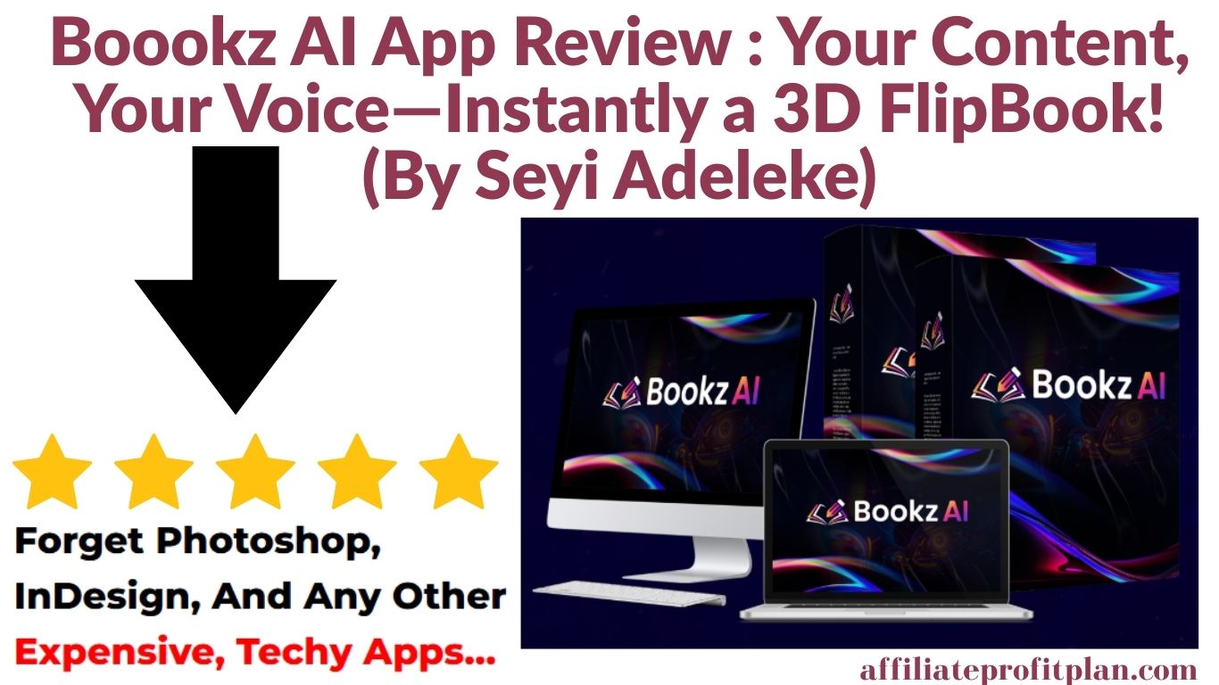 Boookz AI App Review : Your Content, Your Voice—Instantly a 3D FlipBook! (By Seyi Adeleke)