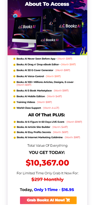 Pricing & Funnel Breakdown – Boookz AI App Review